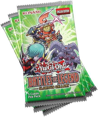 Yu-Gi-Oh! Battles Of Legend: Glorious Gallery – 3 Boosters – 5 Cartes Par Pack – Ultra Rares + Secret Rare – Nouvelles Cartes Illustrées